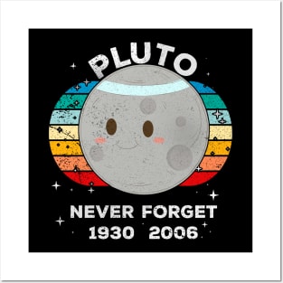 Pluto Never Forget 1930 - 2006 Vintage Funny Lover Gift Posters and Art